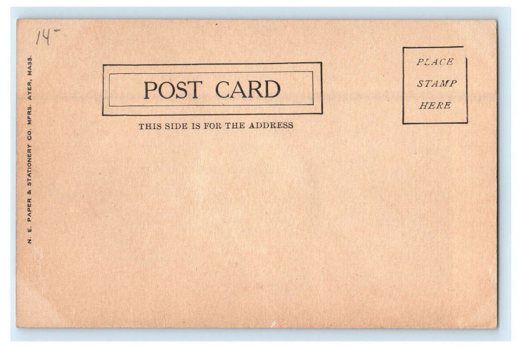c1920 New Railroad Station, Ayer, Massachusetts MA Antique Posted Postcard
