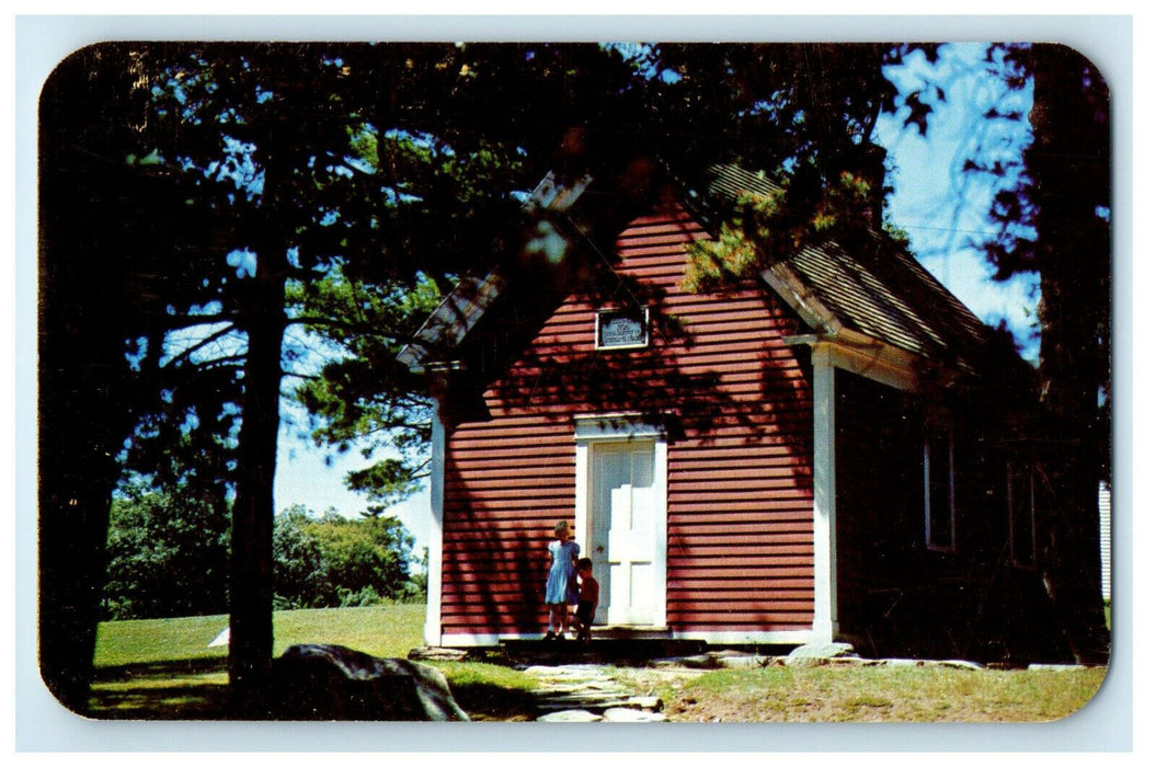 c1960s Little Red School House South Sudbury Massachusetts MA Postcard