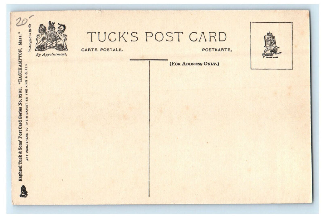 c1920s Torn Down Old Covered Bridge Easthampton Massachusetts MA Tuck Postcard