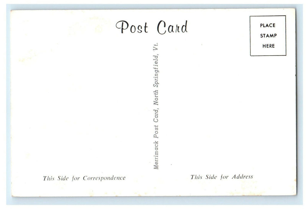 c1950s US Flag, Campus Scene Westfield State College Massachusetts MA Postcard