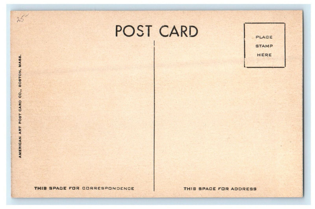 c1930s Lake Scene, Metropolitan Project Ware, Massachusetts MA Postcard