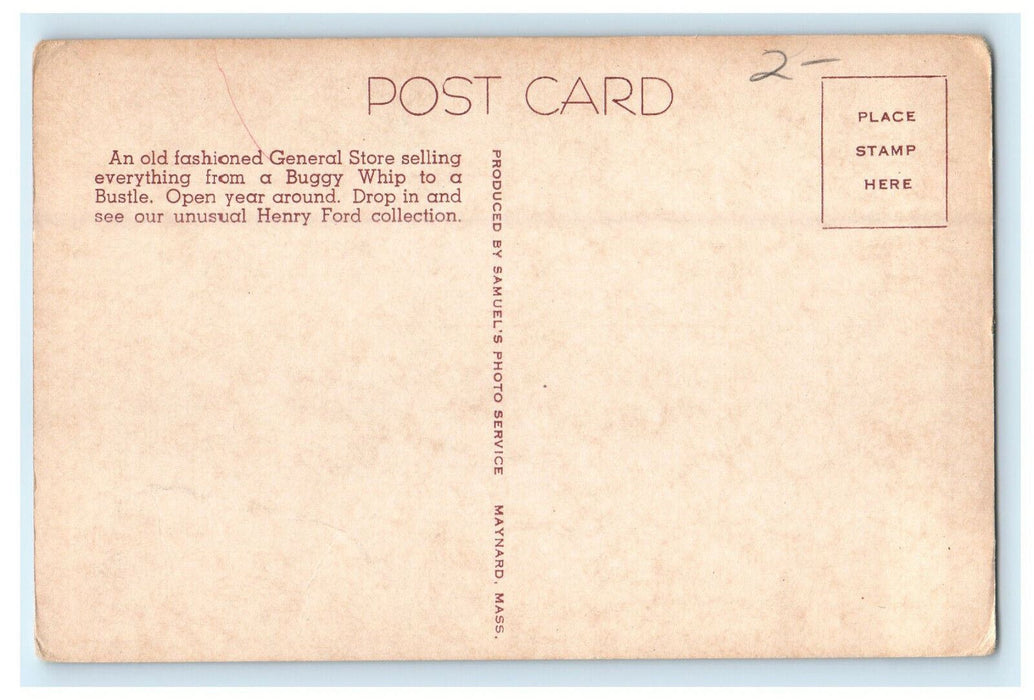 c1940s Entrance, Allen's Country Store South Sudbury Massachusetts MA Postcard