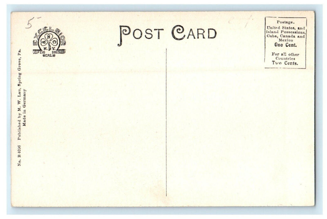 c1910 Mt. Zion Reformed Church Spring Grove Pennsylvania PA Antique Postcard