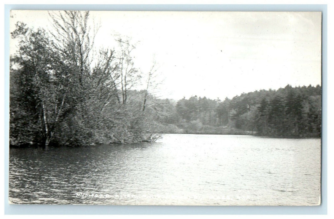 c1950's Whitinsville Lake Massachusetts MA RPPC Photo Postcard
