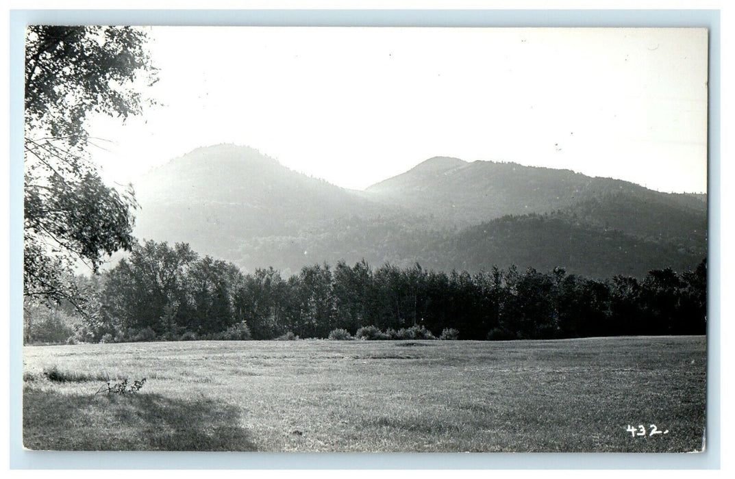 c1950's Whitinsville Mountains Field Massachusetts MA RPPC Photo Postcard