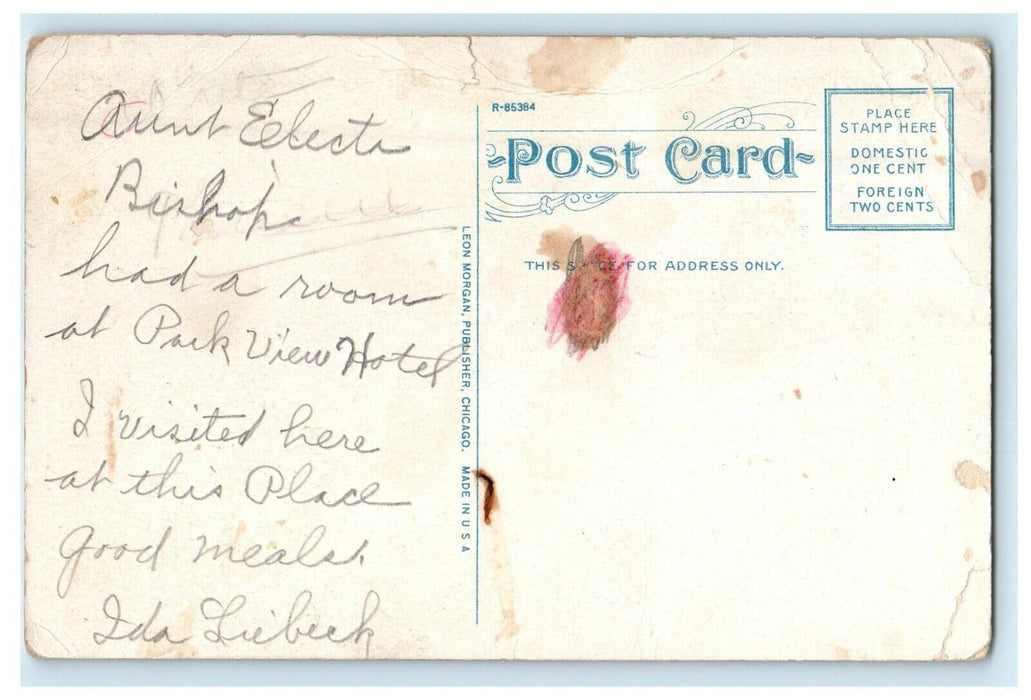 c1910's Park View Hotel 44TH St. And Drexel Blvd. Chicago Illinois IL Postcard