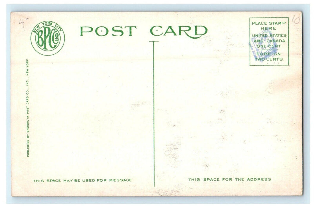 c1910 Trinity Presbyterian Church Street View Montclair New Jersey NJ Postcard