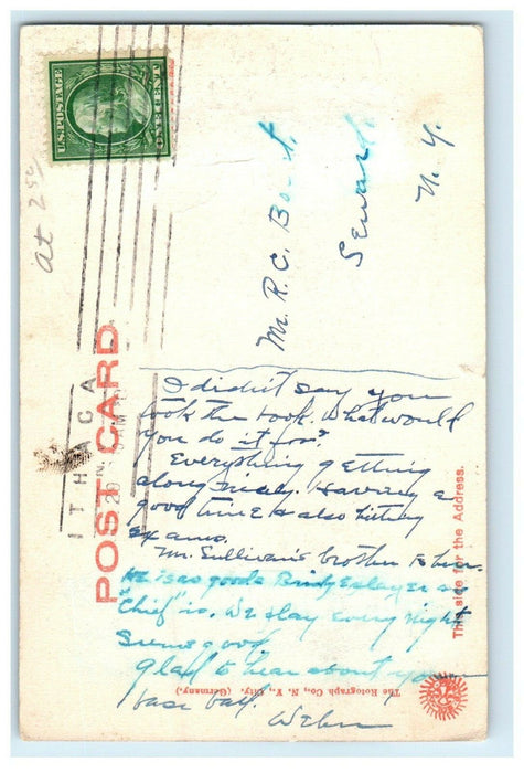 c1910's PSI Upsilon Fraternity Lodge Ithaca New York NY Antique Postcard