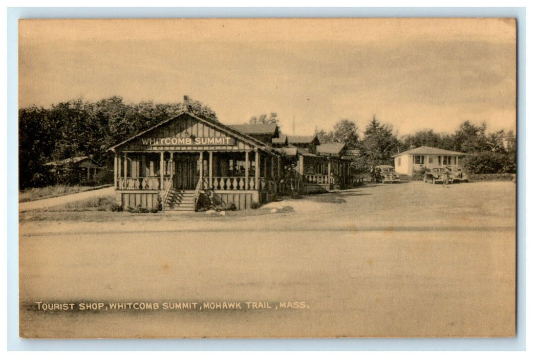 c1920 Tourist Shop Whitcomb Summit Mohawk Trail Massachusetts MA Postcard