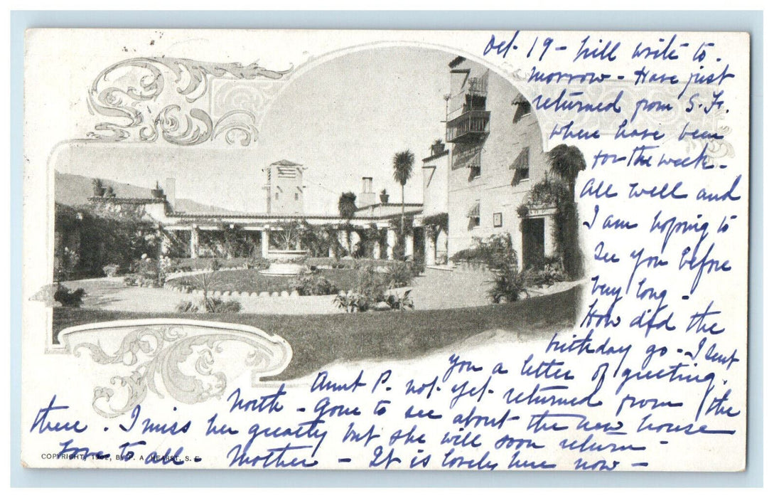 1902 View of San Francisco Mission California CA Posted Antique Postcard