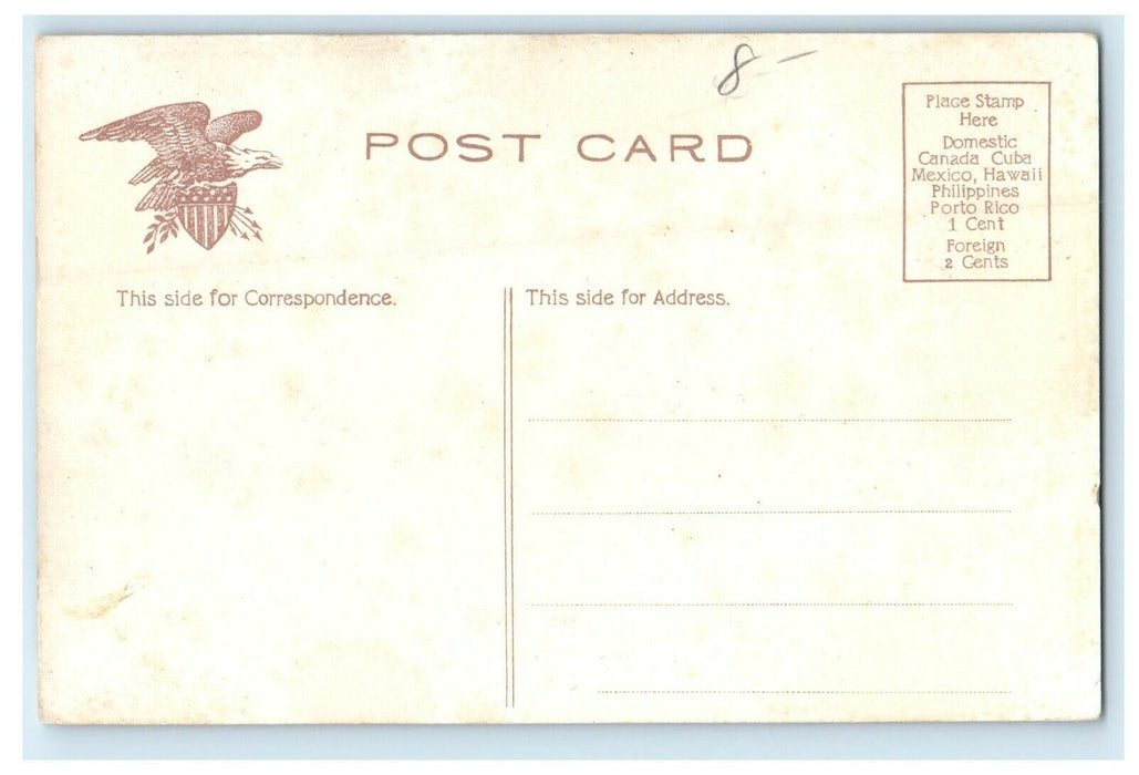 c1910's Street Scene Heart Of Catskill Mountains New York NY Antique Postcard