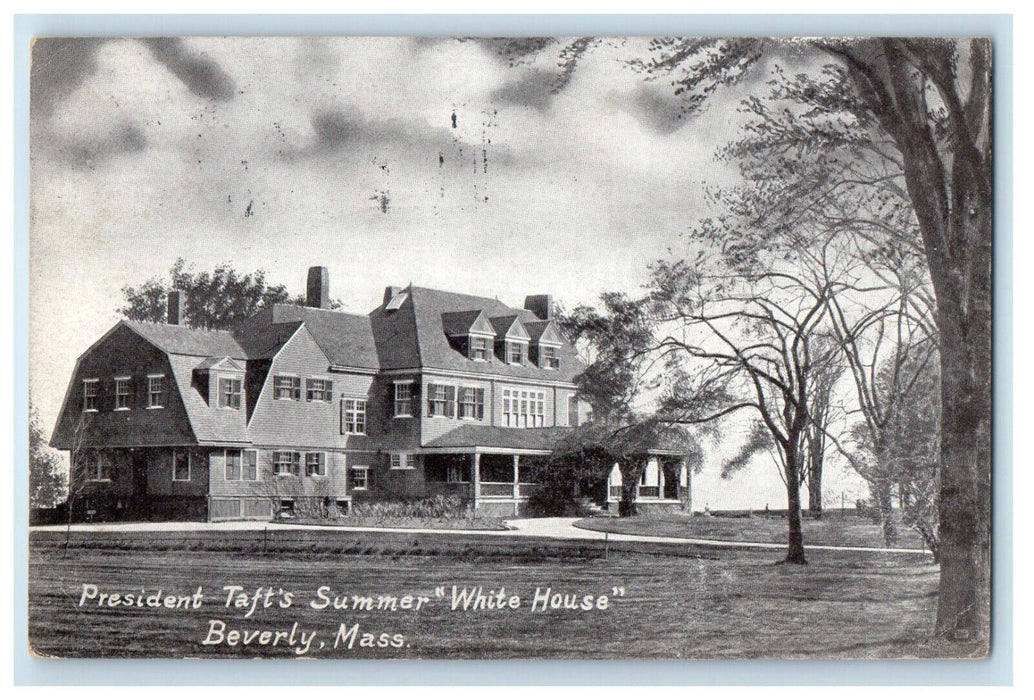 1909 President Taft's Summer "White House" Beverly Massachusetts MA Postcard