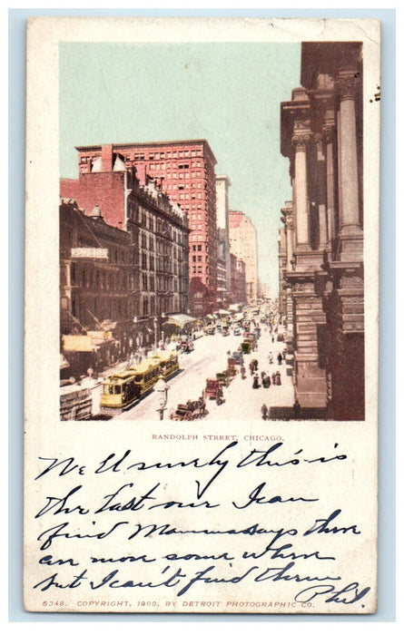 1903 Randolph Street, Chicago Illinois IL PMC Antique Posted Postcard