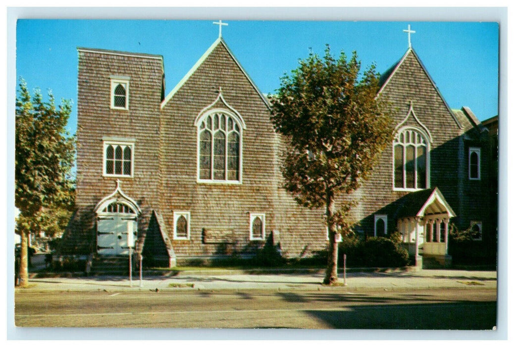 c1910 The Episcopal Church Street View Ocean City New Jersey NJ Antique Postcard