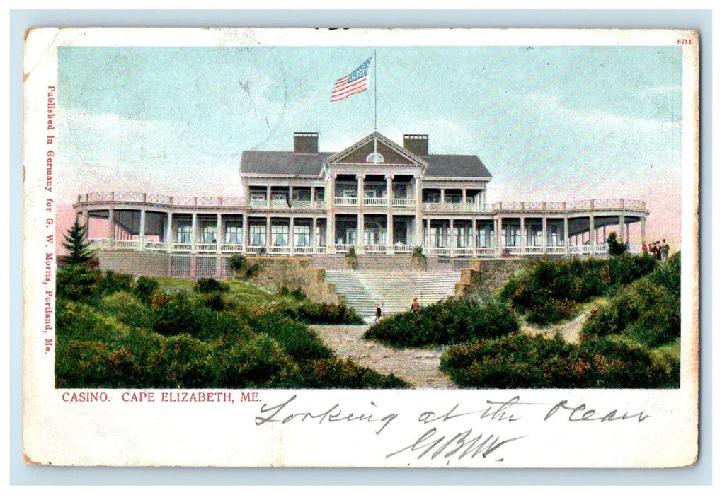 1904 Casino View Cape Elizabeth Maine ME Posted Antique PMC Postcard
