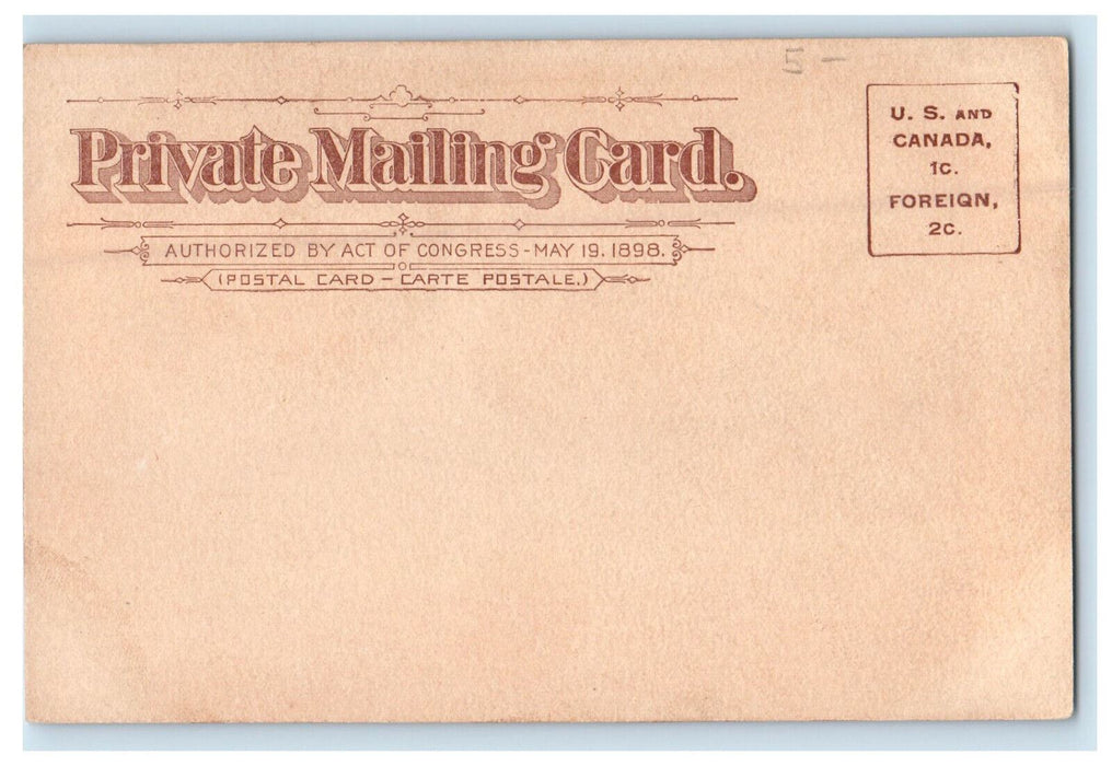 c1900s City Hall, Greetings from East St. Louis Illinois IL PMC Postcard