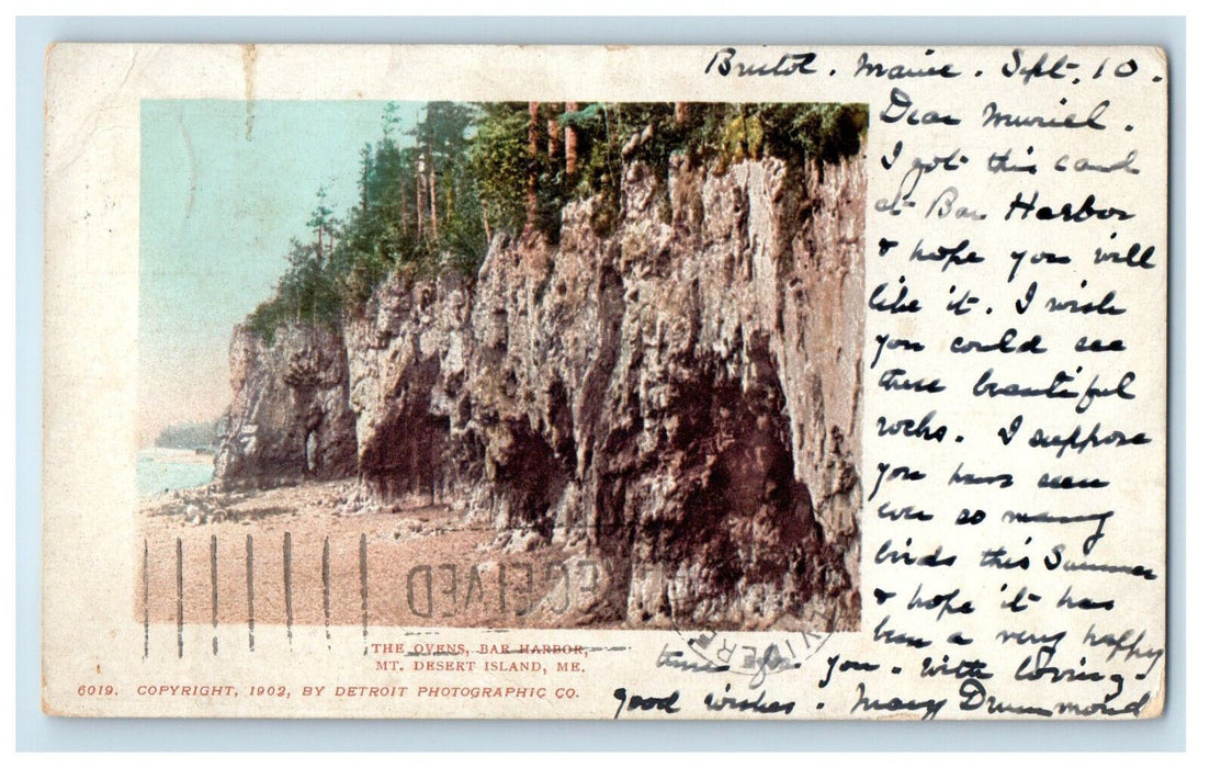 1903 The Ovens Bar Harbor Mt. Desert Island Maine ME Bristol ME PMC Postcard