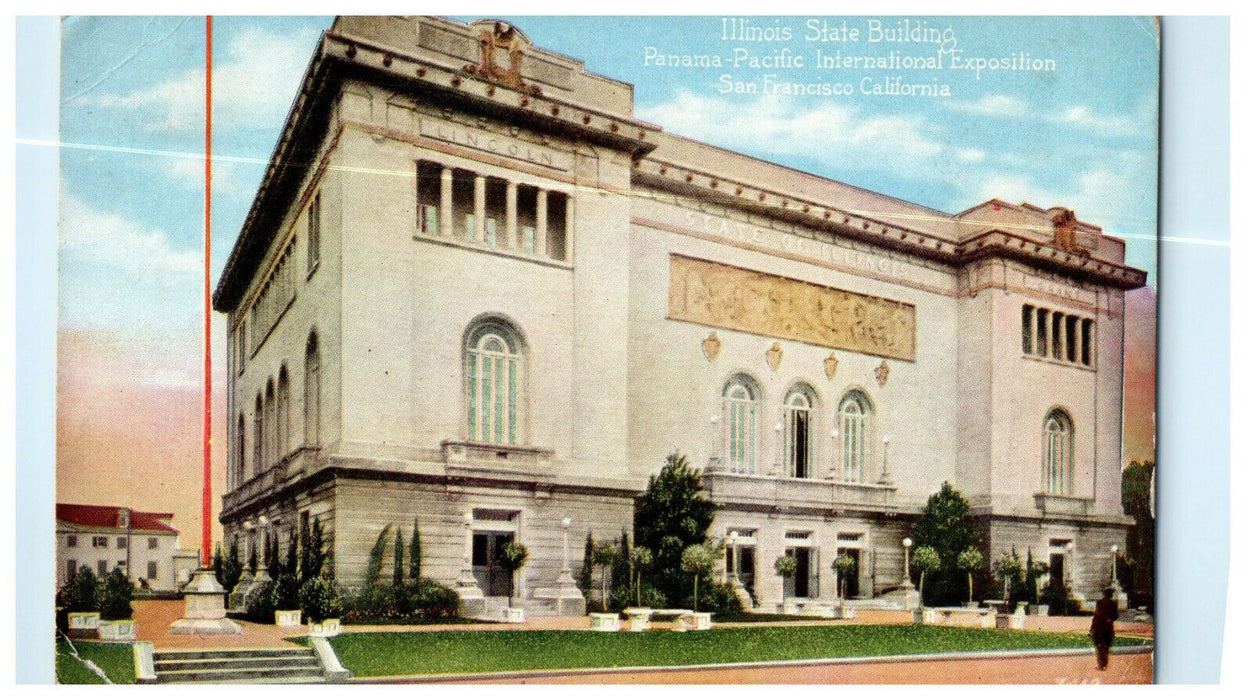 c1940s Illinois State Building Panama Pacific Exposition California CA Postcard