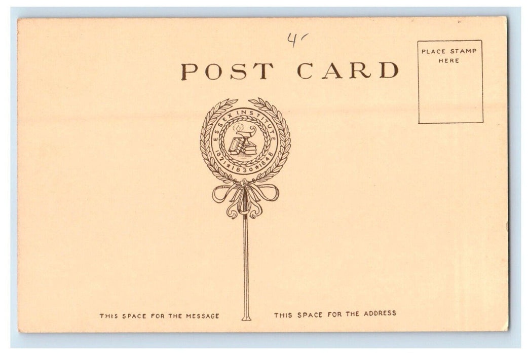 Schooner Ship H.H Cole Robert Brookhouse From Painting Peabody Musuem Postcard