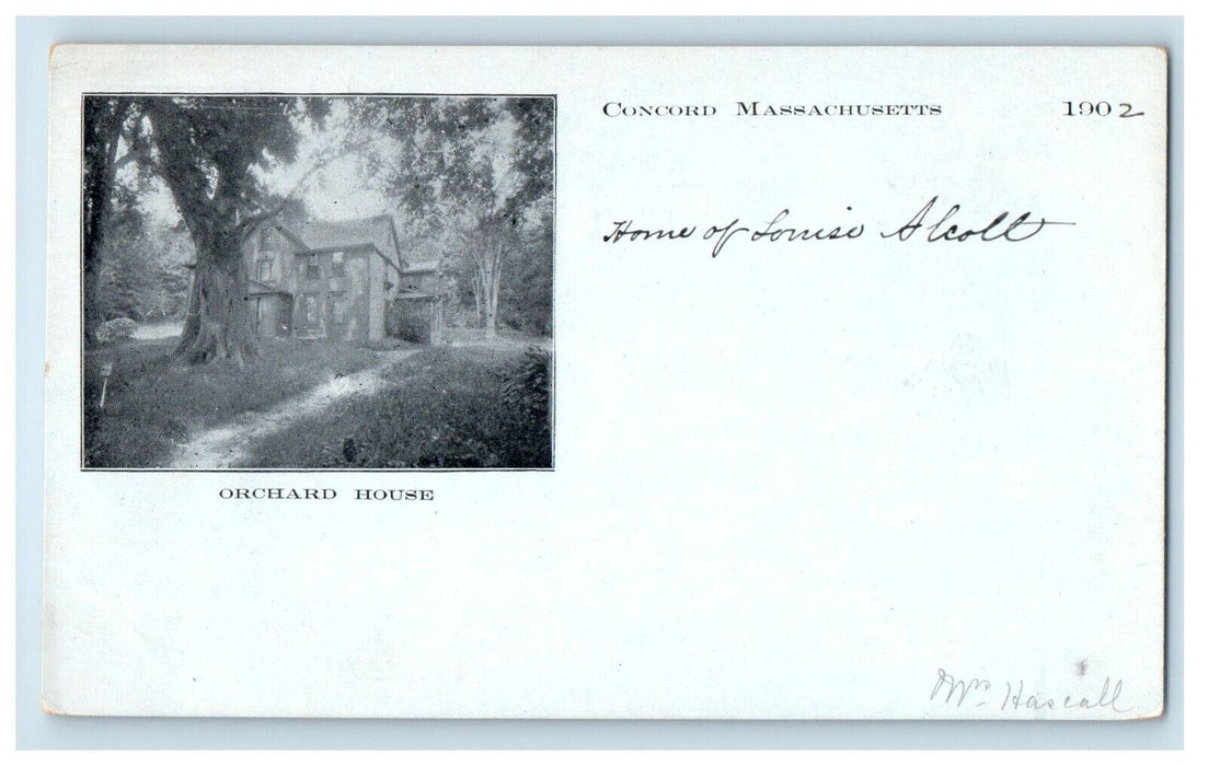c1900s Orchard House, Louise Alcott House, Concord Massachusetts MA PMC Postcard