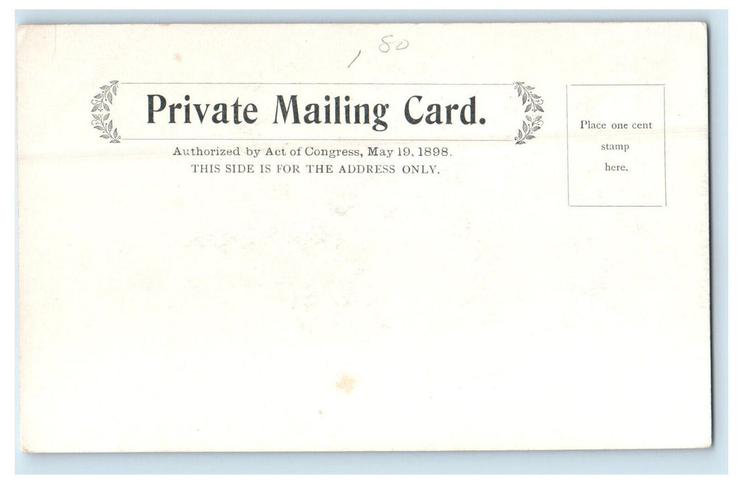 c1900s High Street, Greenfield, Massachusetts MA PMC Unposted Antique Postcard