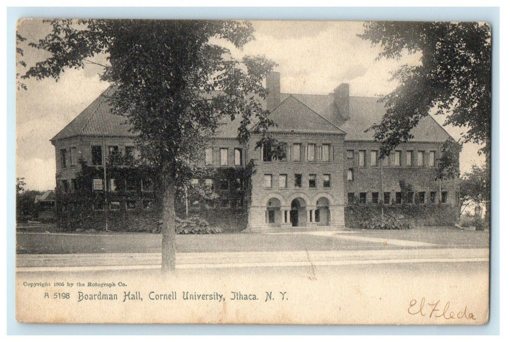 1906 Boardman Hall Cornell University Ithaca New York NY Rotograph Postcard