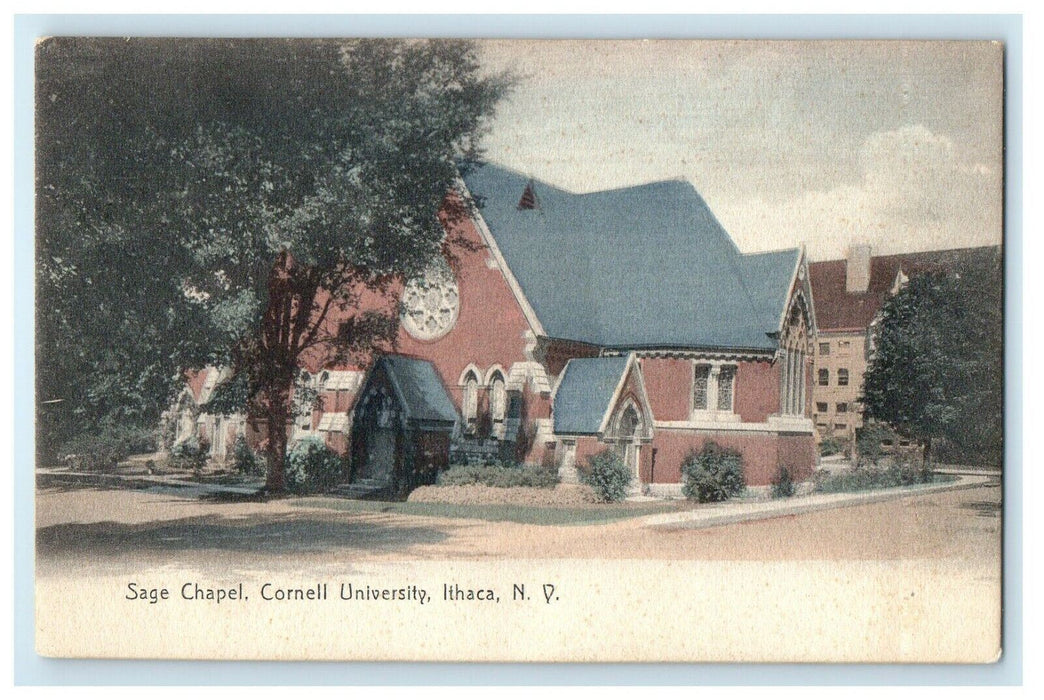 1909 Sage Chapel Cornell University Ithaca New York NY Posted Antique Postcard