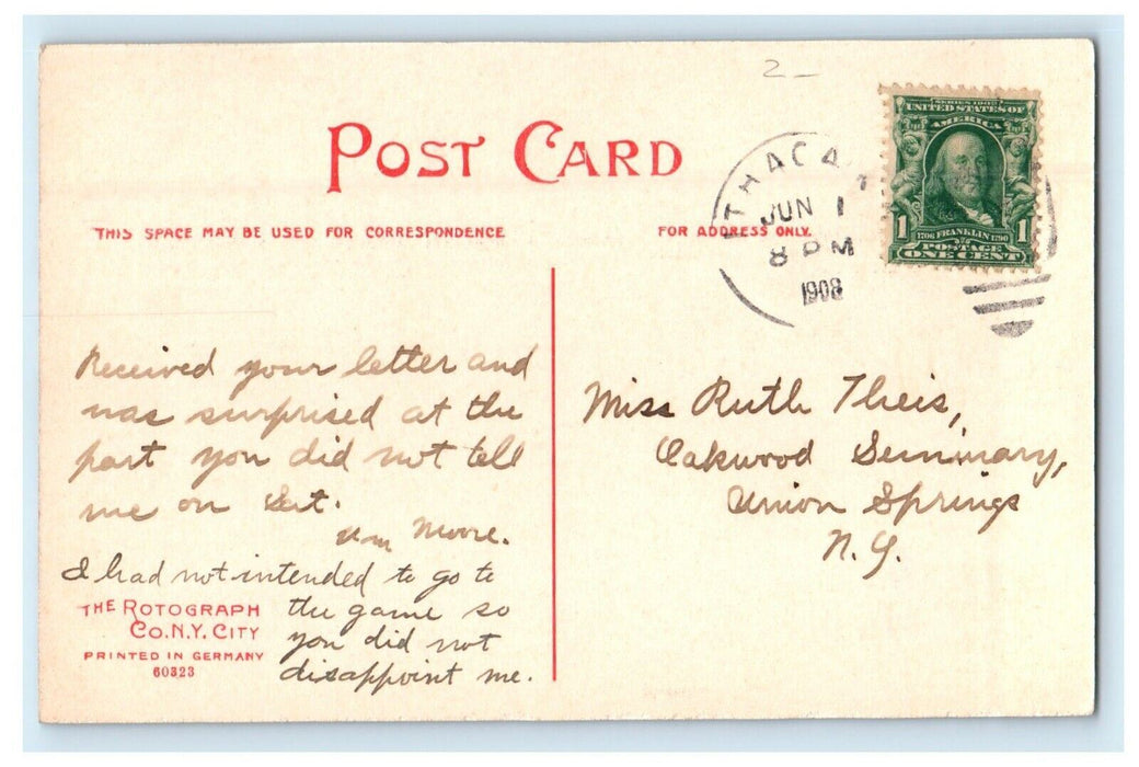 1908 New York State Agriculture College Cornell University Ithaca NY Postcard