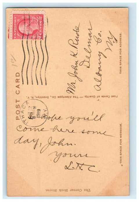 1919 Auditorium NY State College Agriculture Cornell University Ithaca Postcard