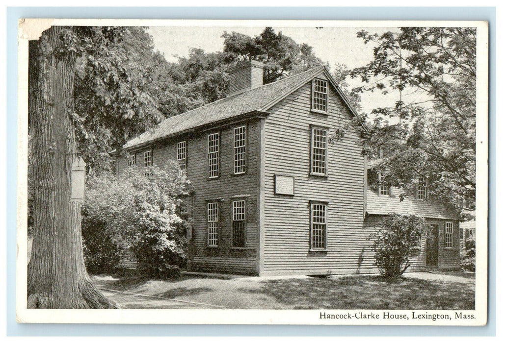 c1920s Hancock-Clarke House, Lexington Massachusetts MA Unposted Postcard