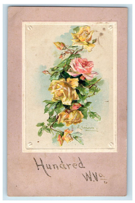 c1910 Flowers View, Hundred West Virginia WV Posted Antique Postcard