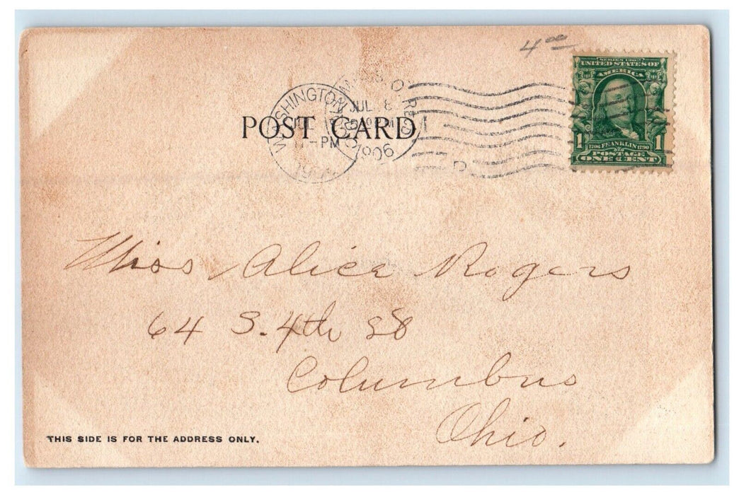 1906 Bird's Eye View Of Hill Top And Potomac River Harpers Ferry WV Postcard