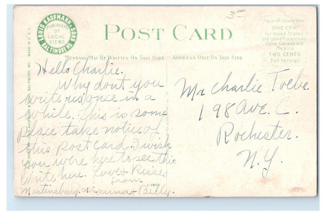 c1910's John's Brown's Fort And Tablets Harpers Ferry WV Antique Postcard