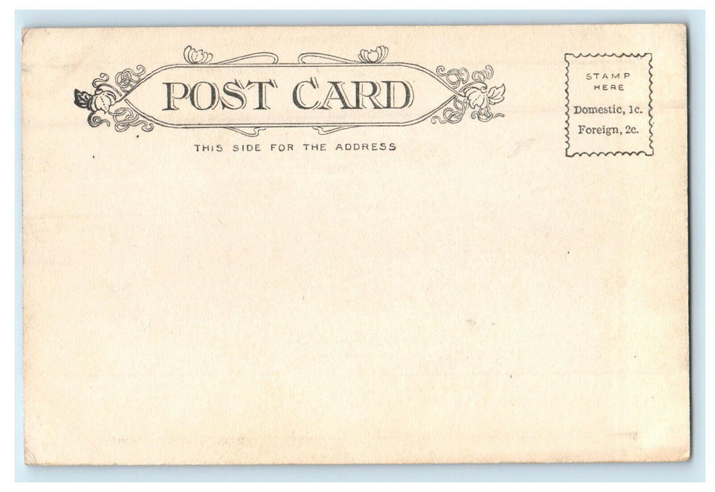 c1905s Fountain Square, Elgin Illinois IL Unposted Antique Postcard