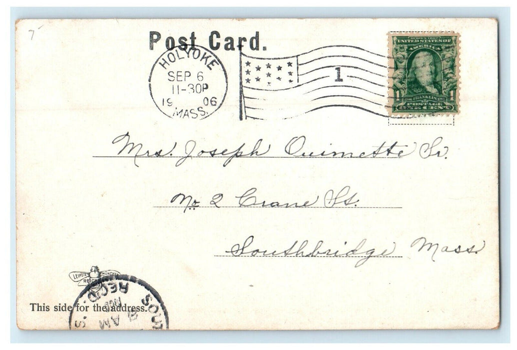 c1906 Summit House, Mt. Tom Holyoke, Massachusetts MA Antique Postcard