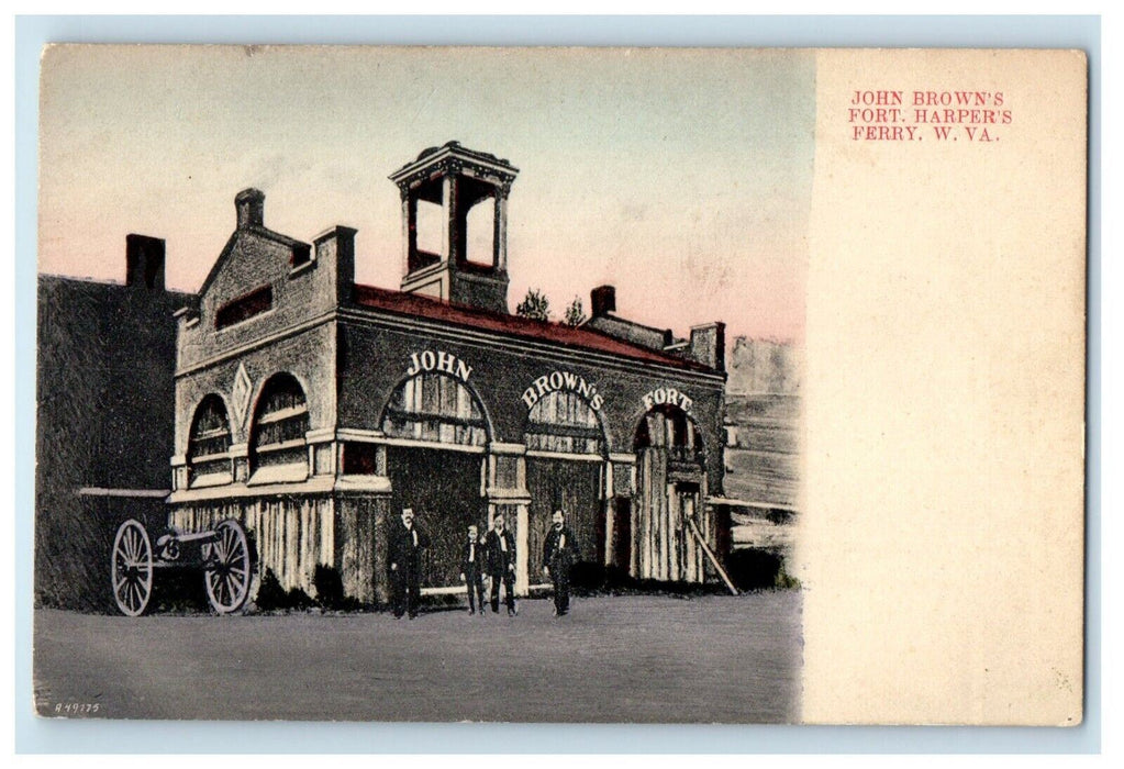 c1910's John Brown's Fort Harpers Ferry West Virginia WV Antique Postcard