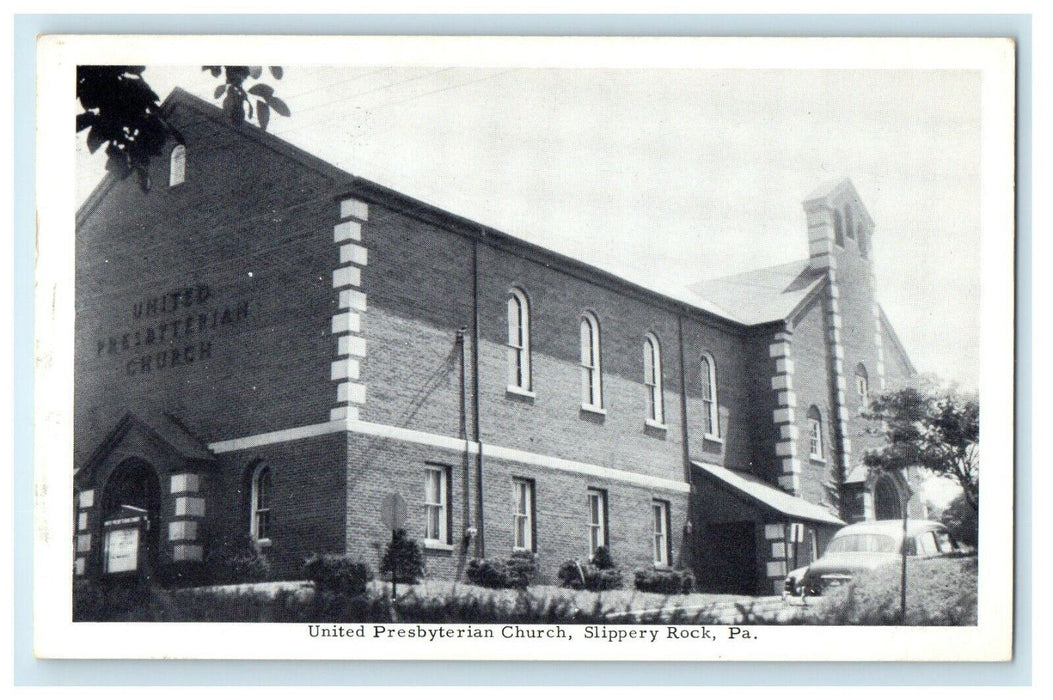c1930's United Presbyterian Church Slippery Rock Pennsylvania PA Postcard