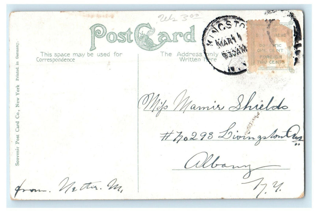 c1910 St. Mary's Church, Kingston New York NY Antique Posted Postcard