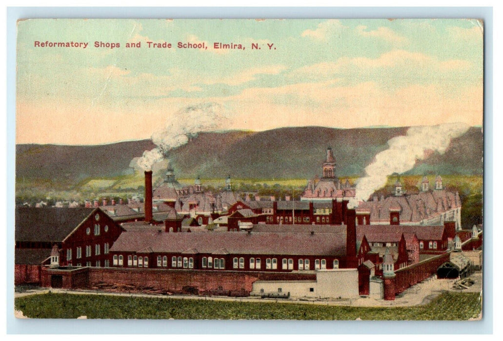 c1910's Reformatory Shops And Trade School Elmira New York NY Antique Postcard