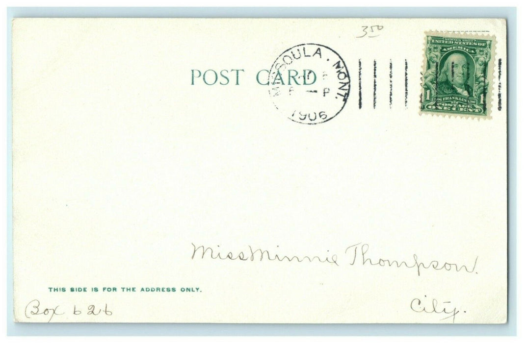 1906 Northern Pacific Hospital Missoula Montana MT Unposted Antique Postcard