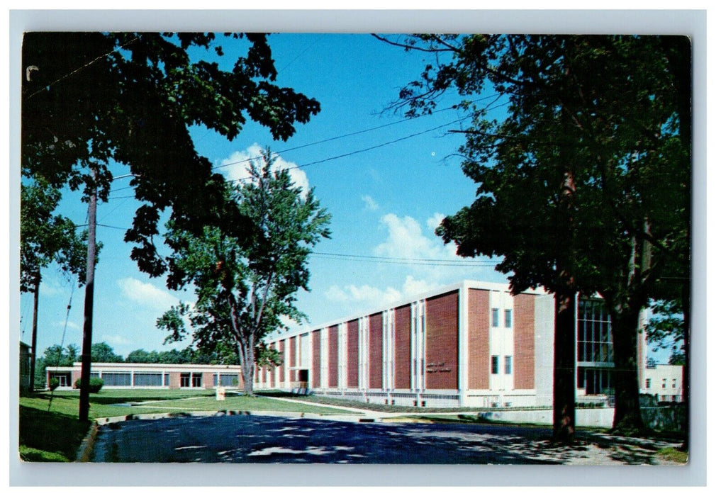 Hall Of Science Building Tri-State College Angola Indiana IN Vintage Postcard