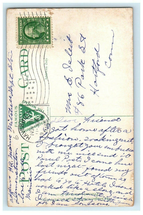 c1914 Merrimac Street, Haverhill, Massachusetts MA Antique Postcard
