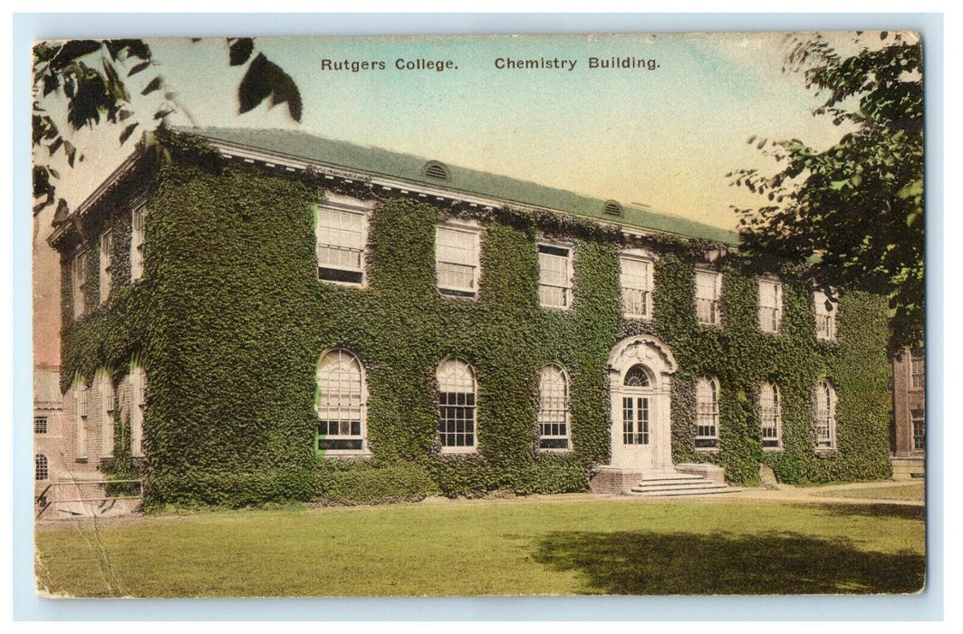 1924 Chemistry Building Rutgers College New Brunswick New Jersey NJ Postcard