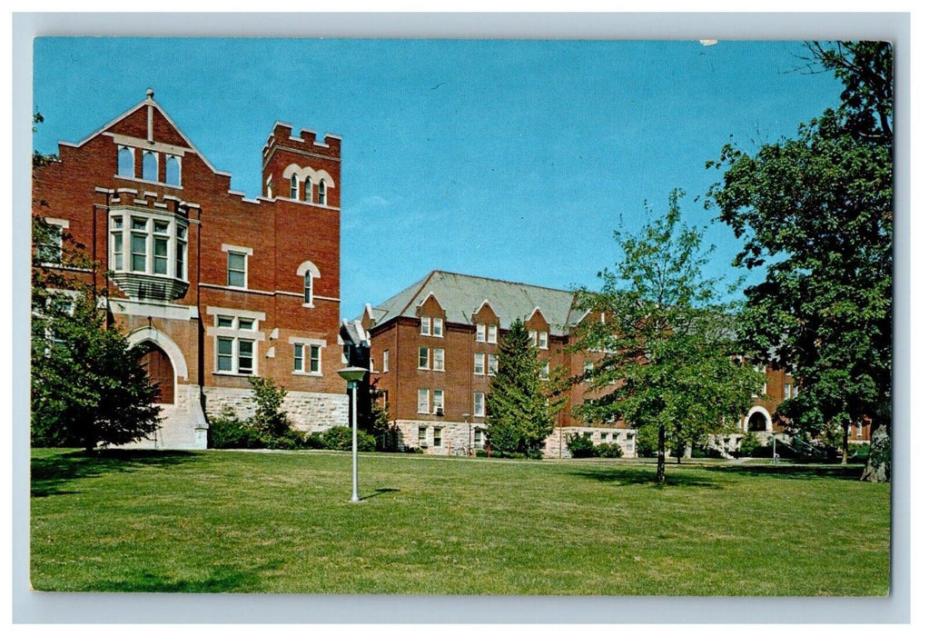 Auditorium And St. Claire Hall Columbia College Campus Columbia MO Postcard