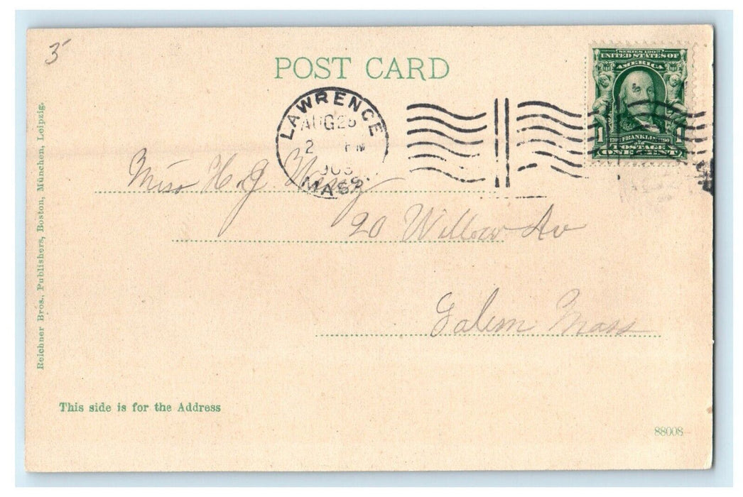 c1906 Soldiers Monument on Common, Lawrence, Massachusetts MA Postcard