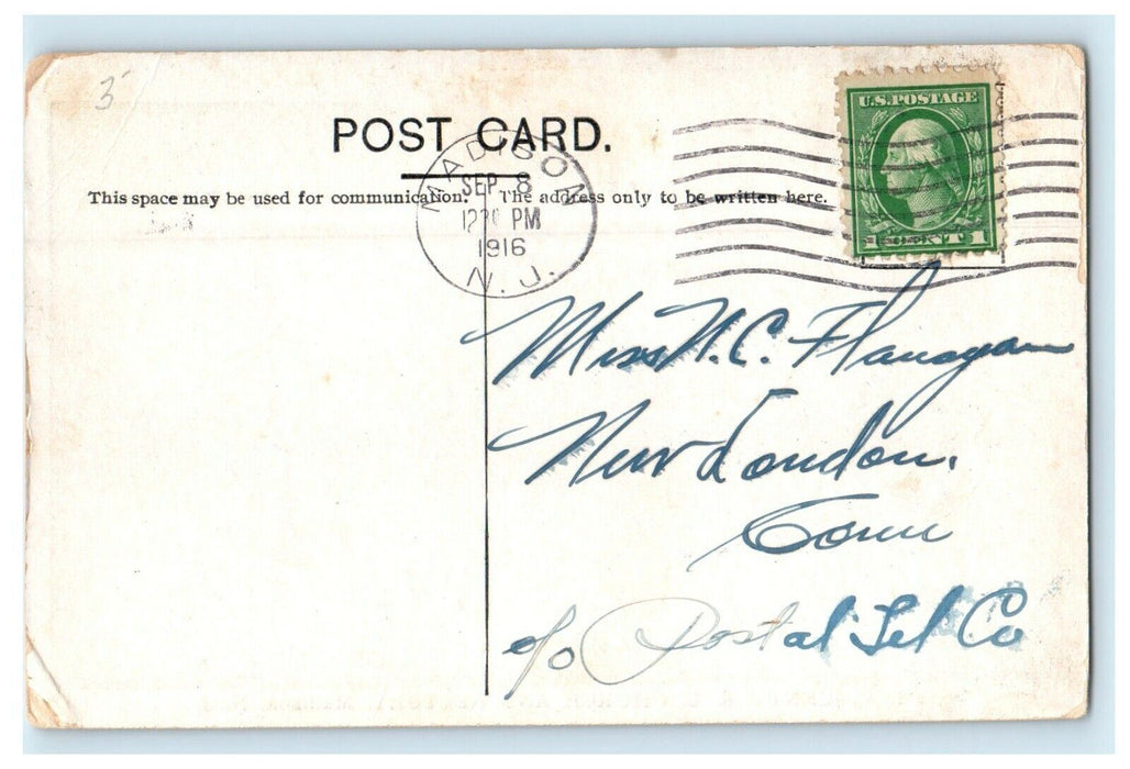 1916 St. Vincent's R.C Church And Rectory Madison New Jersey NJ Antique Postcard