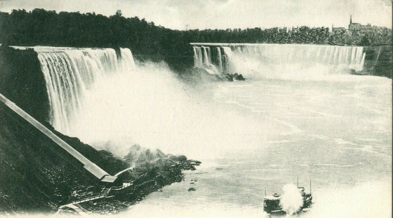 1904 General View From Upper Bridge Niagara Falls NY Posted Antique Postcard