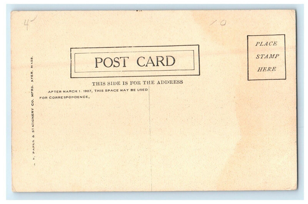 c1911 Grace Episcopal Church Lawrence, Massachusetts MA Antique Postcard