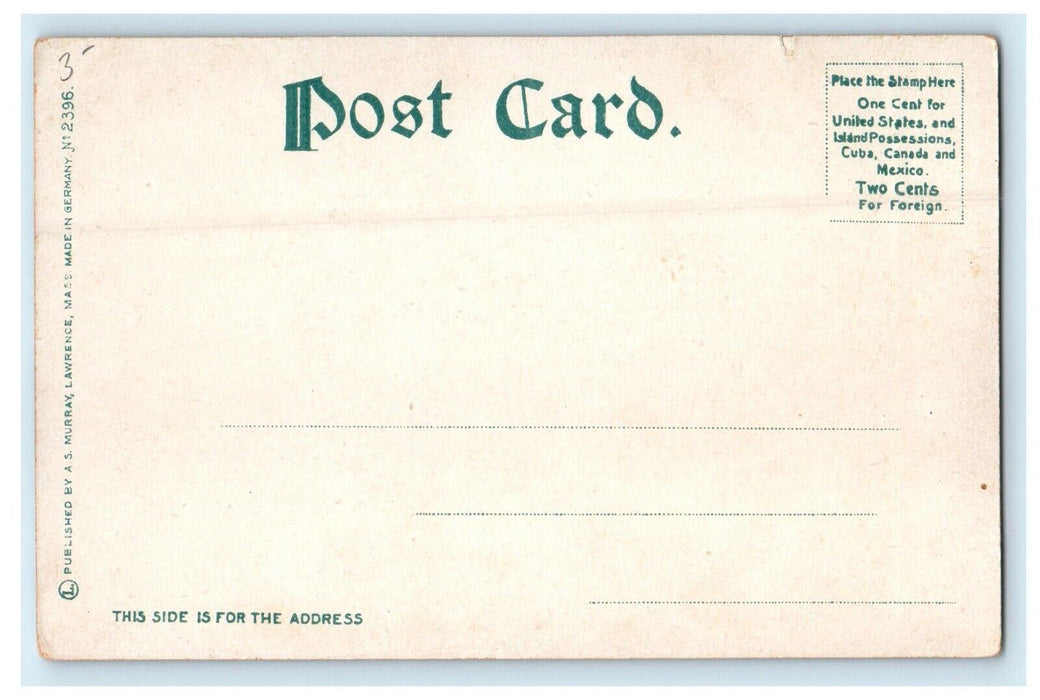c1906 Scene at New High School, Lawrence, Massachusetts MA Postcard