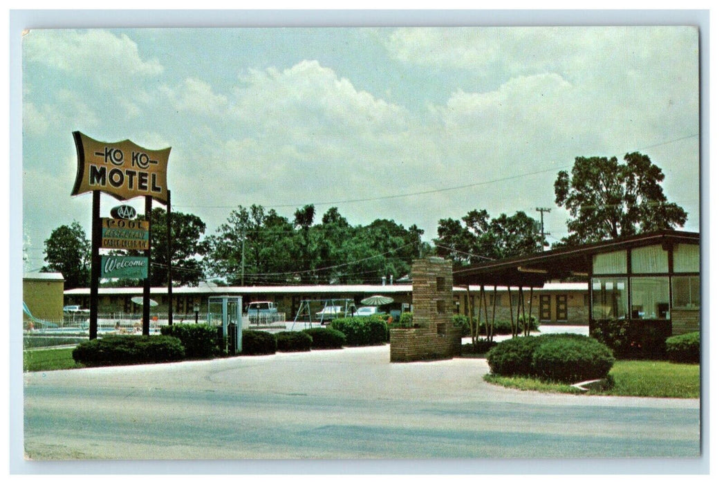 Koko Motel And Restaurant Roadside Joplin Missouri MO Vintage Postcard